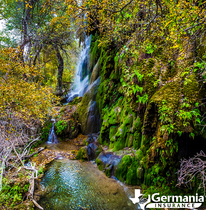 Gorman Falls at Colorado Bend State Park in Texas