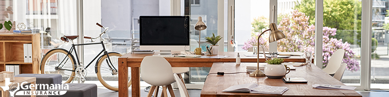 A home office with various pieces of furniture and unscheduled personal property