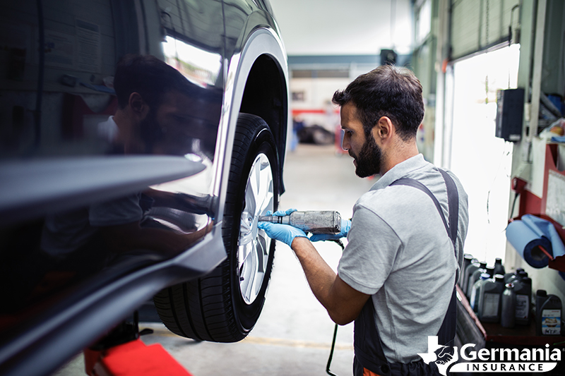 A man performing essential tire maintenance