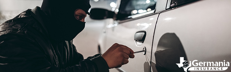 A man committing auto theft in Texas