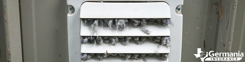 A clogged dryer vent, one of the most common causes of dryer fires