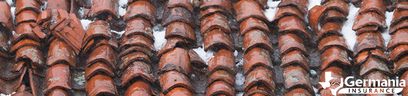 A roof that needs to be replaced after hail damage.