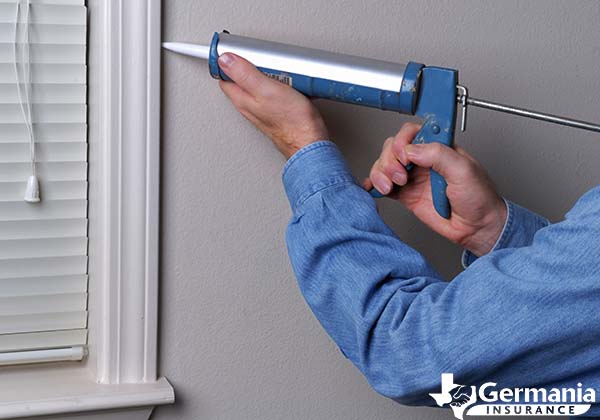 Winterizing windows with caulk