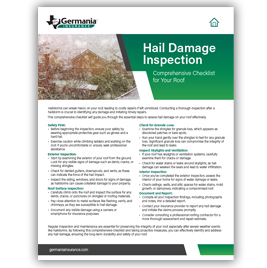 Hail Damage Inspection